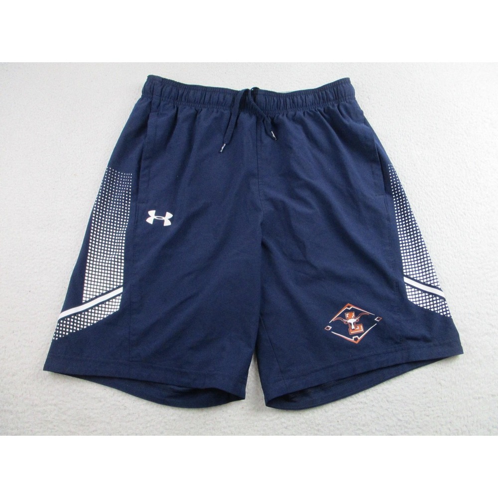 Under Armour Texas Longhorns Shorts Mens L‎ Navy HeatGear Loose Athletic Skull